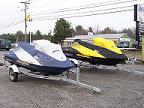 Jetskis on trailers